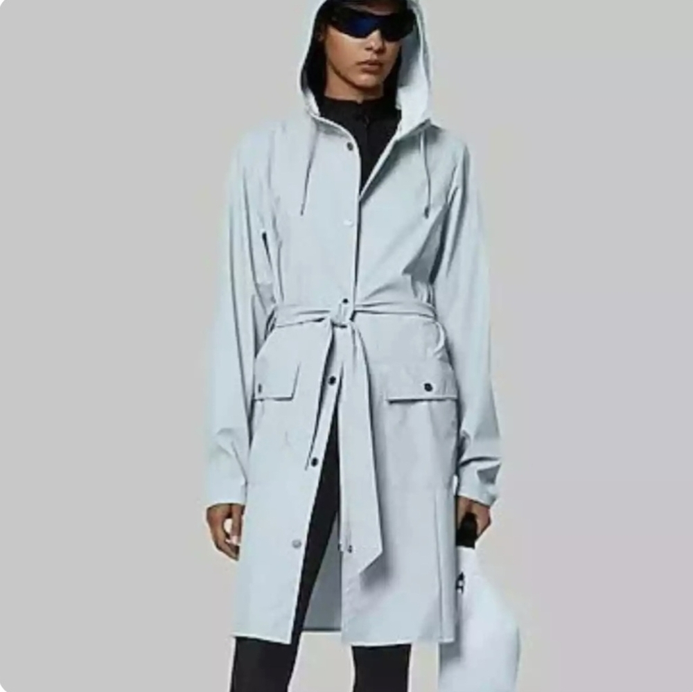 Rains - Curve Womens Jacket - Sky - size Medium